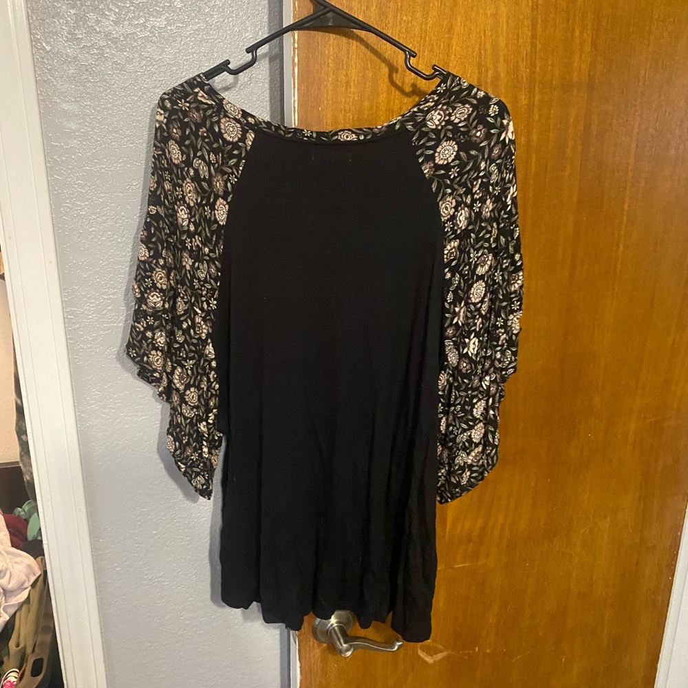 Multi pattern blouse